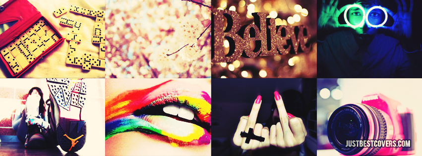 Girly Collage Facebook Covers