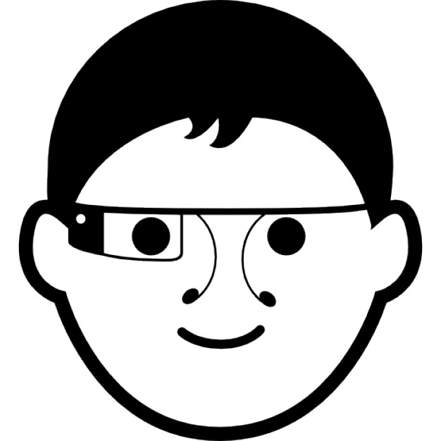 Google Cartoon Character with Glasses