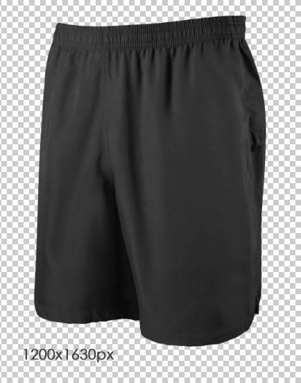 Gym Shorts Template