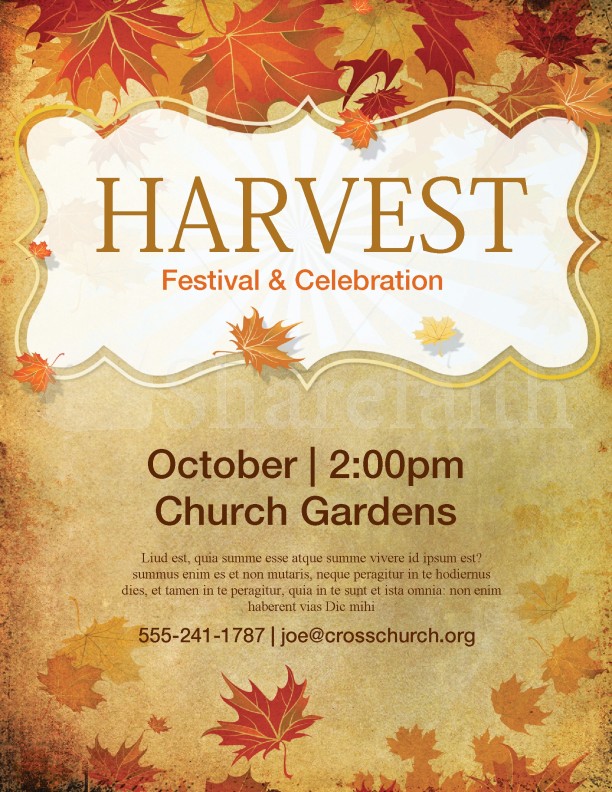 Harvest Festival Flyer Template