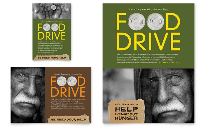 Holiday Food Drive Flyer Template