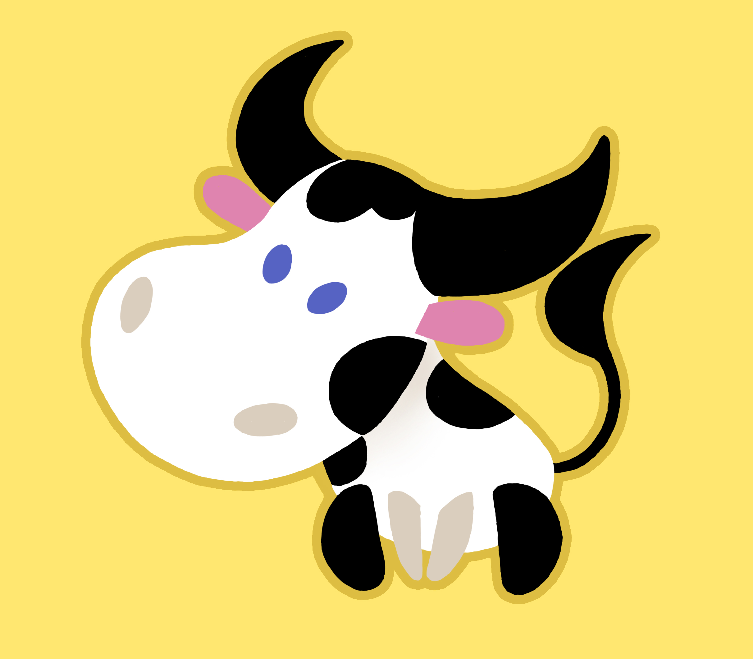 Holy Cow Cartoon Clip Art