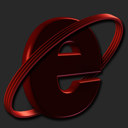 Internet Explorer Icon Black