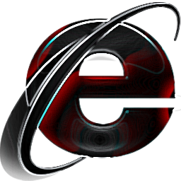 Internet Explorer Icon Black