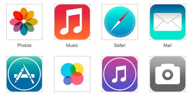 iOS 7 iPad App Icons