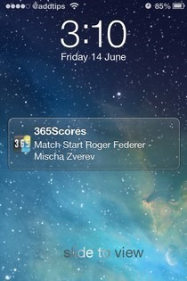iPhone iOS 7 Lock Screen Notifications iPhone iOS 7 Lock Screen Notifications