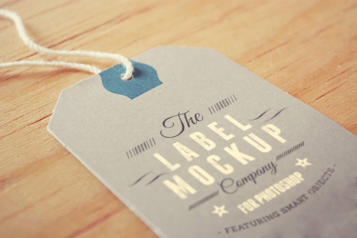 Label PSD Mockup Free Label PSD Mockup Free