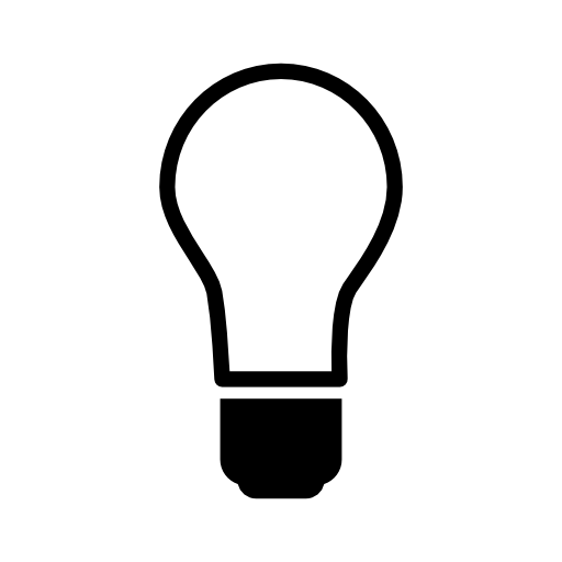 Light Bulb Icon Vector