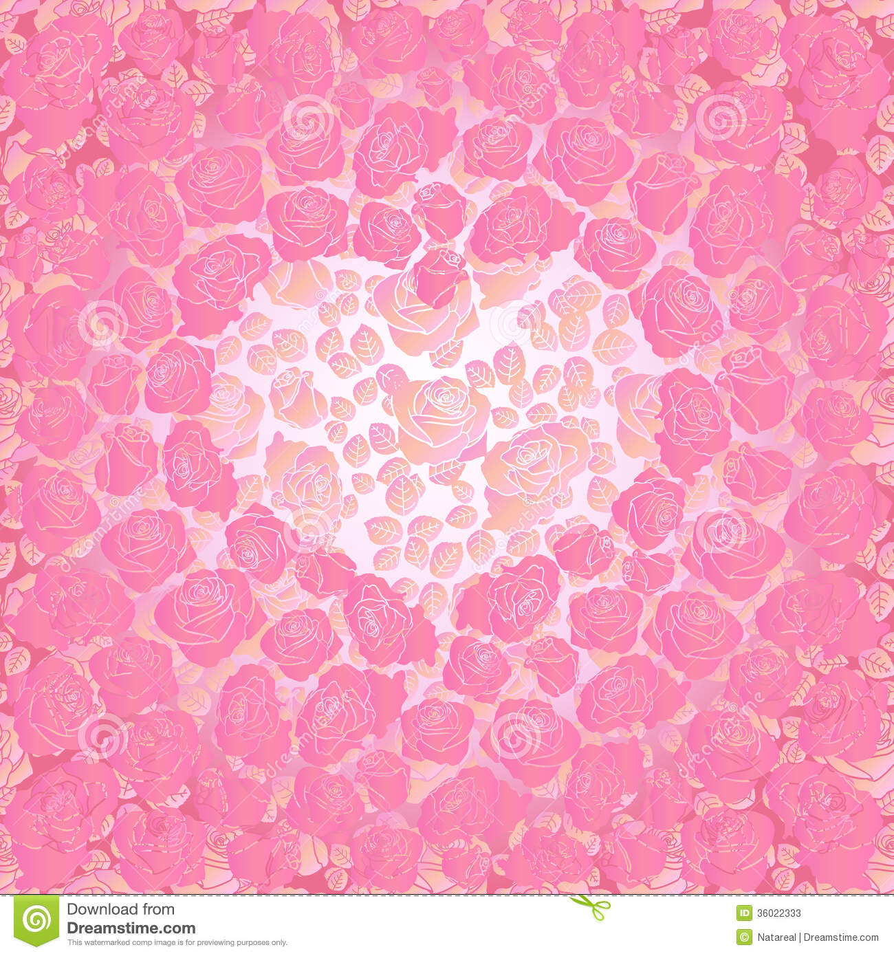 Light Pink Roses and Hearts Background Light Pink Roses and Hearts Background