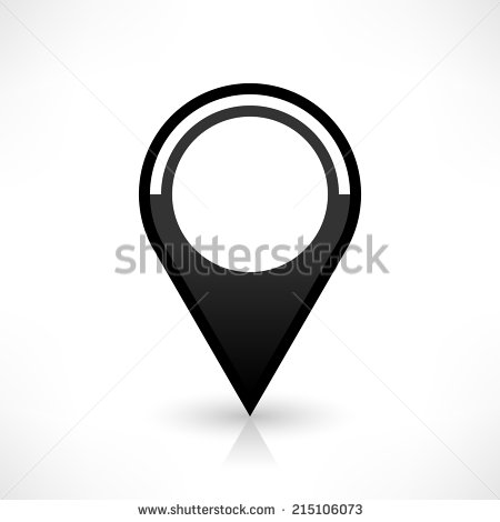 Location Pin Icon Circle Vector