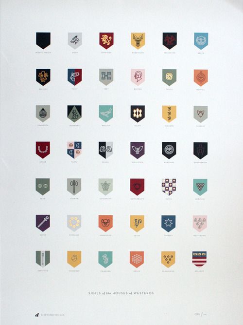 Logo Game of Thrones House Sigils