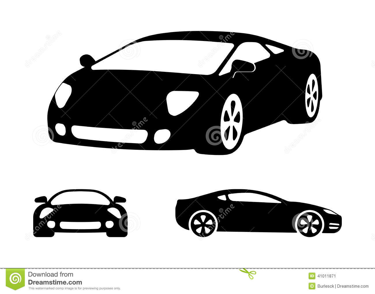 Luxury Car Silhouette Vector