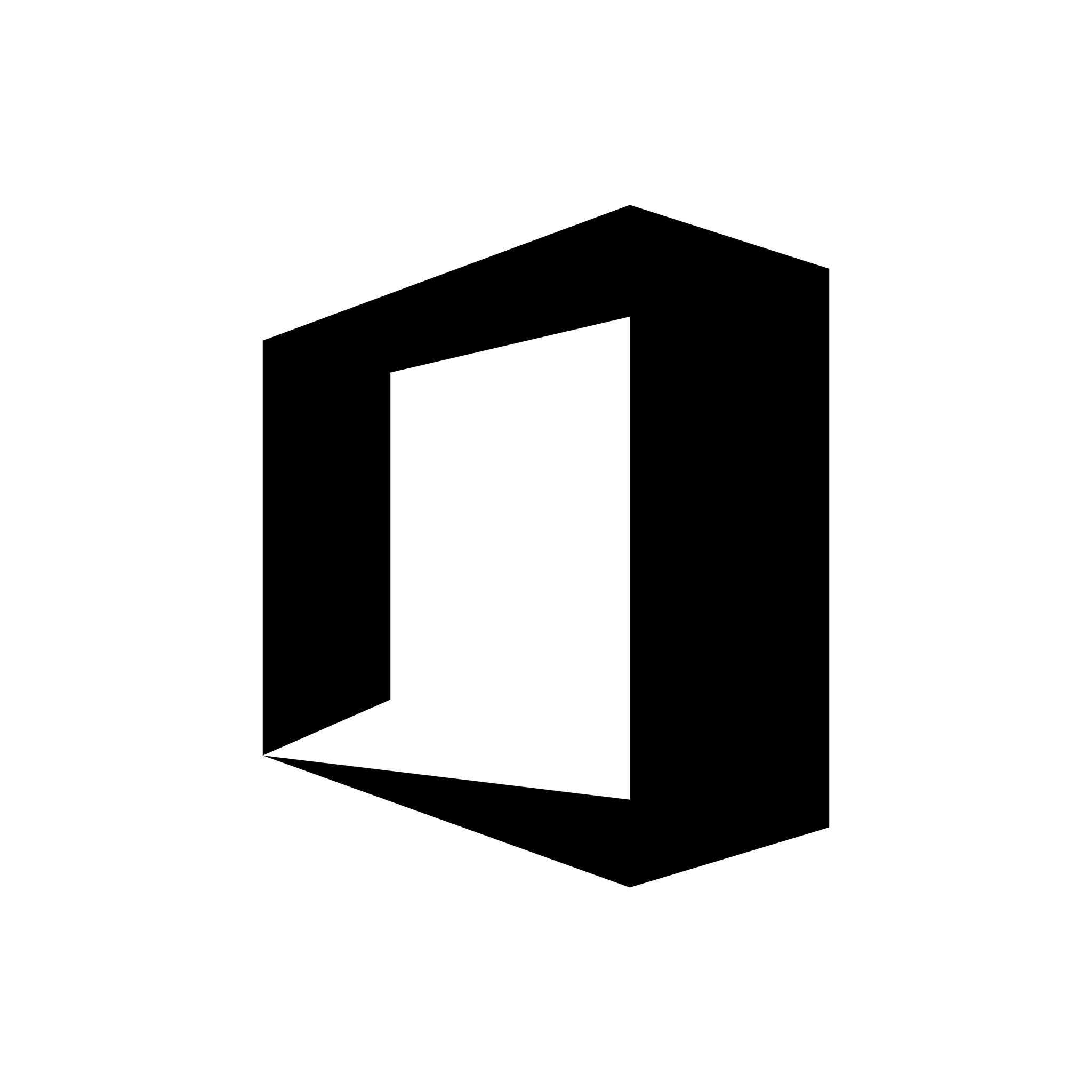 Microsoft Office Icons Black