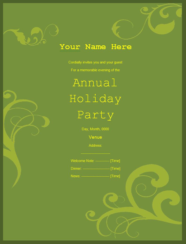 Microsoft Word Free Party Invitation Template Microsoft Word Free Party Invitation Template