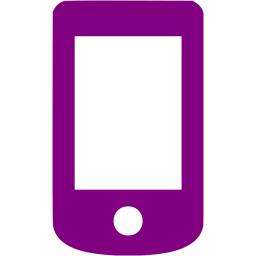 Mobile Phone Icon Purple