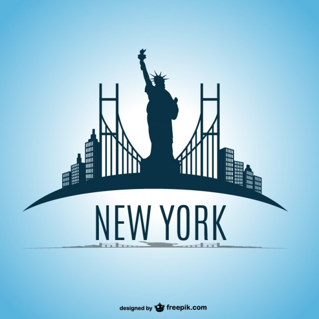 New York Skyline Vector Free