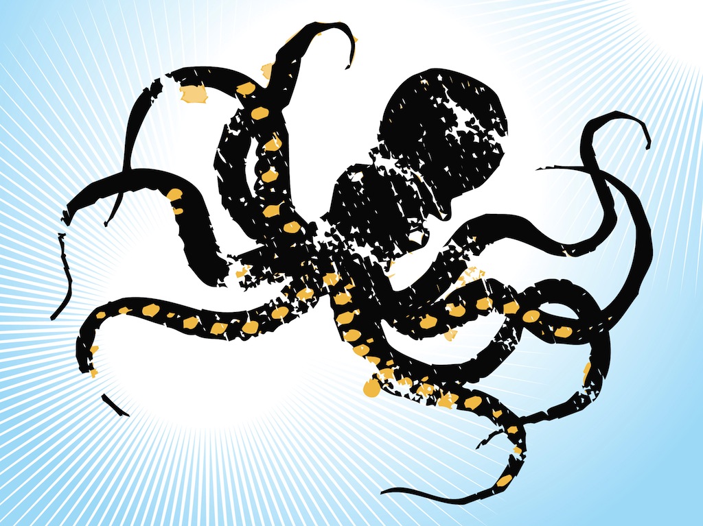 Octopus Silhouette Vector