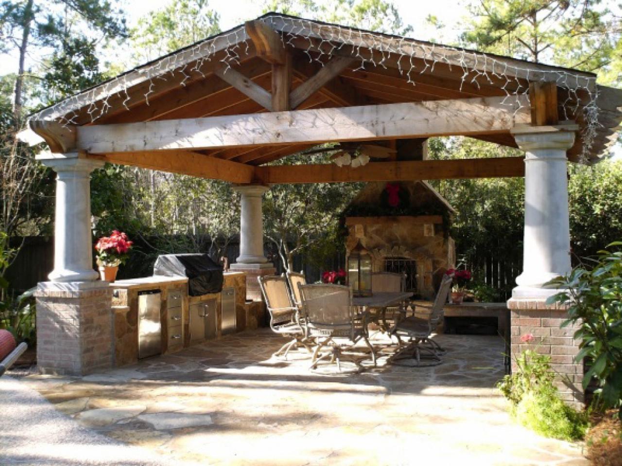 Outdoor Kitchen Covered Patio Designs