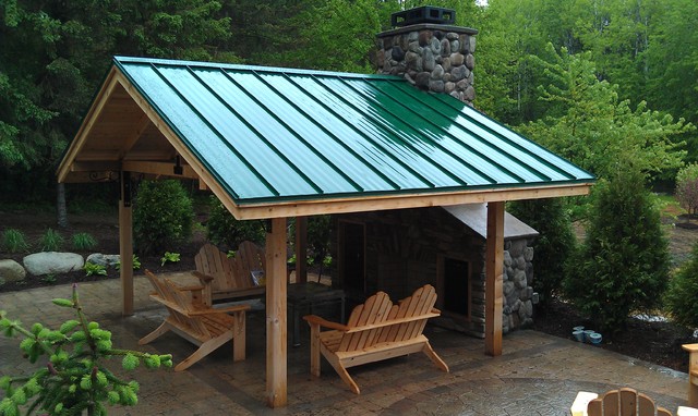 Outdoor Patios with Roof Designs Pictures