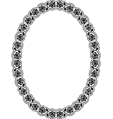 Oval Vector Frameborder