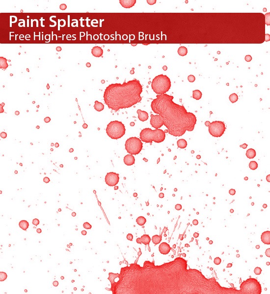 Paint Splatter Brush Photoshop