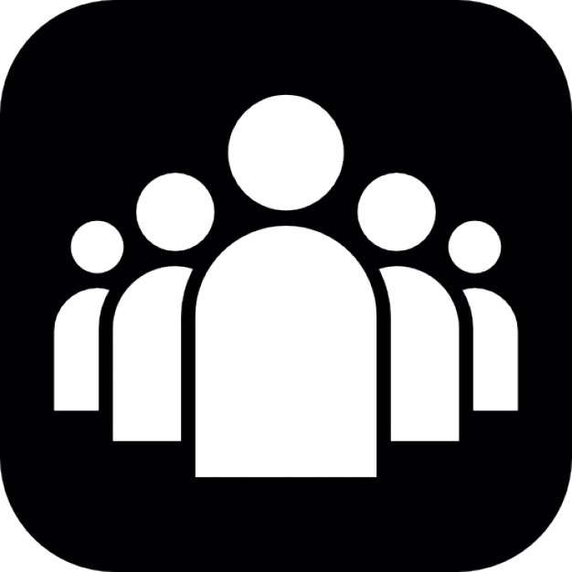 People Icon Black and White People Icon Black and White