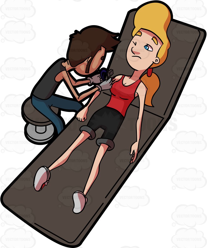 Photo of Women Lying Down Cartoon