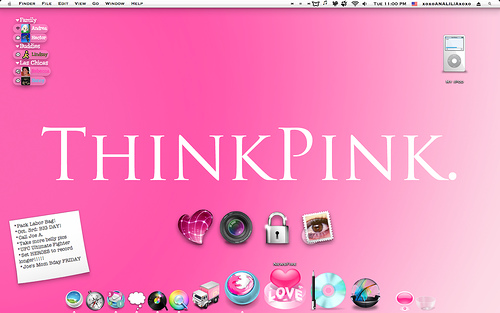 Pink Desktop Icons