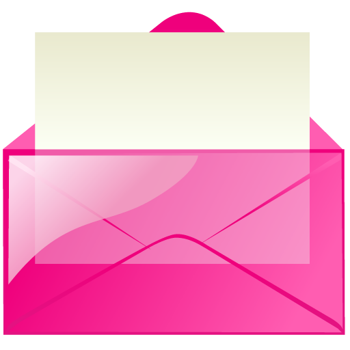 Pink Mail Icon Pink Mail Icon