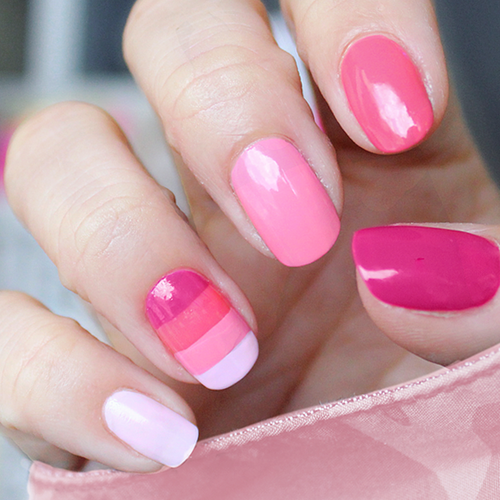 Pink Ombre Nail Art Ideas