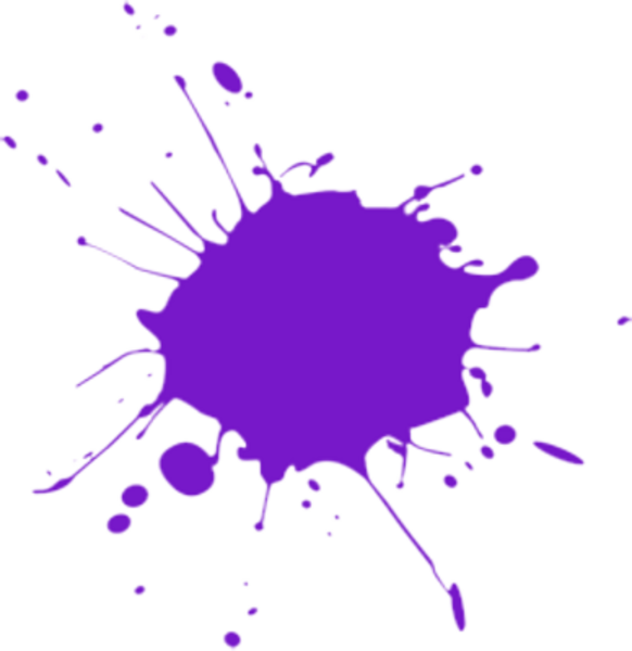 Purple Paint Splatter Clip Art