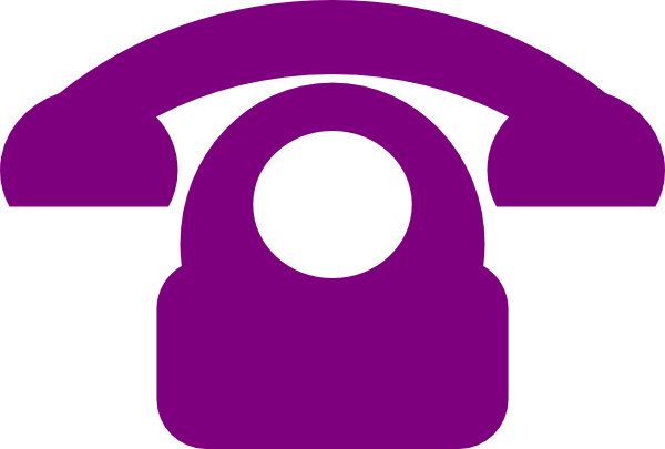 Purple Phone Icon Clip Art