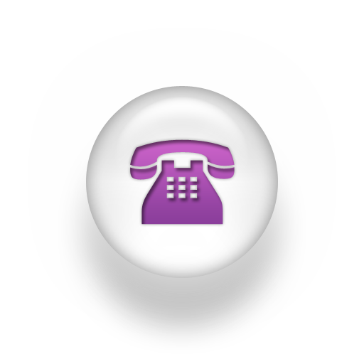 Purple Telephone Icon