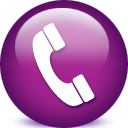 Purple Telephone Icon