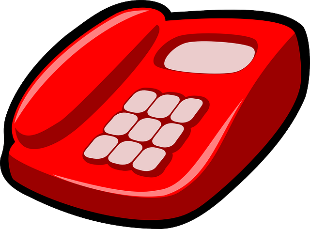 Red Telephone Clip Art