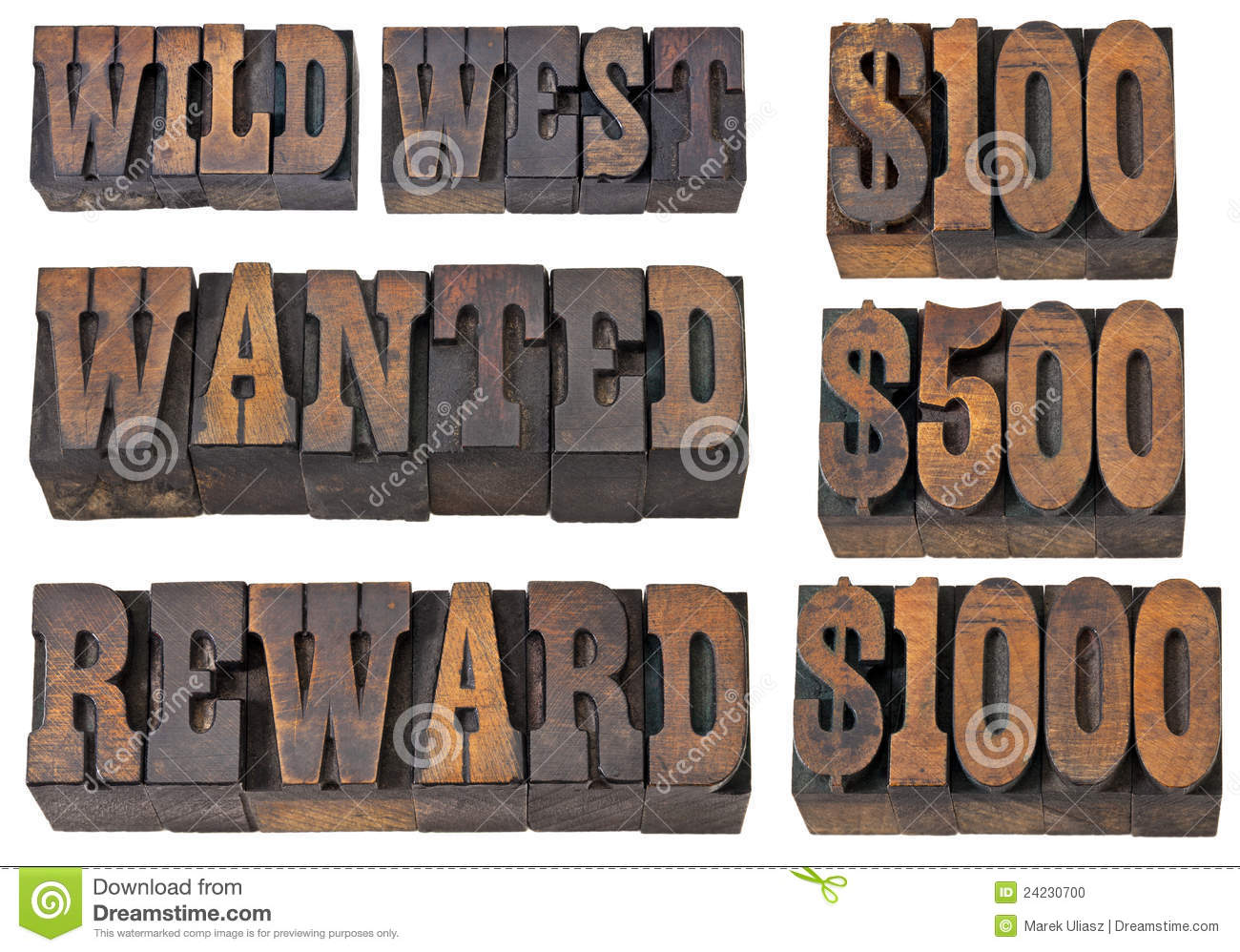 Reward Wanted Old Western Fonts