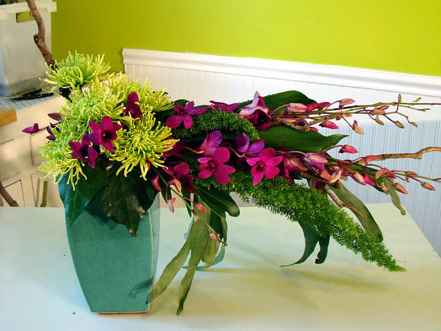 Right Angle Floral Arrangement