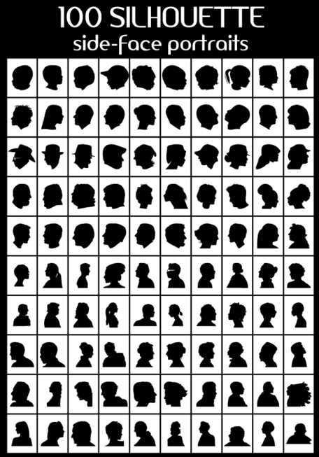 Side View Face Silhouette Vector