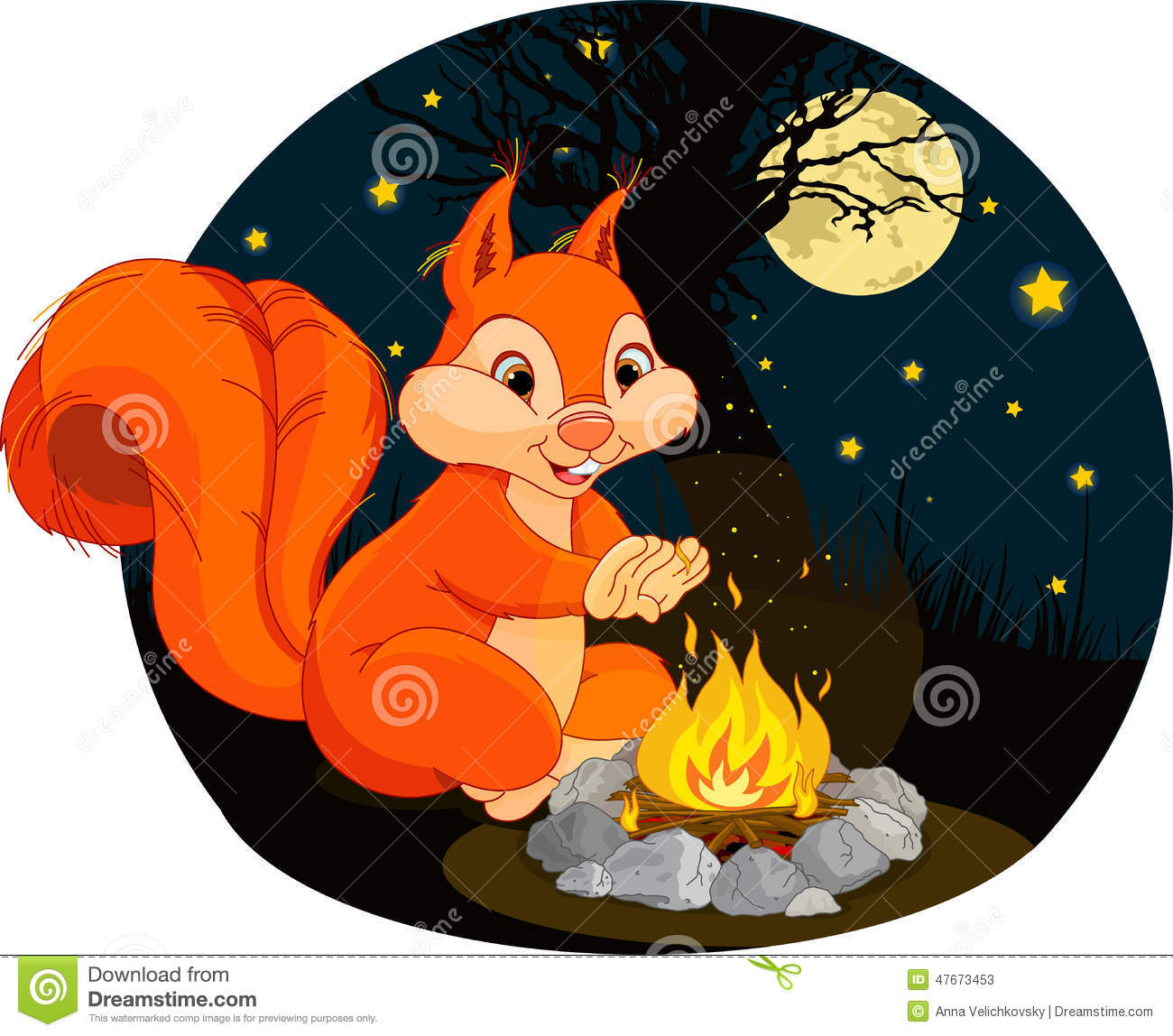 Squirrel Campfire