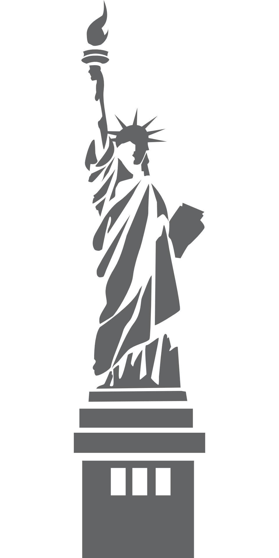 Statue of Liberty Silhouette Outline