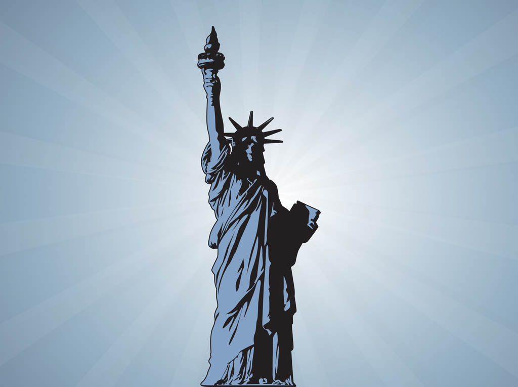 Statue of Liberty Vector Art