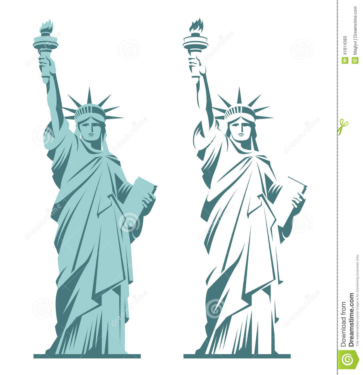 Statue of Liberty Vector Graphic
