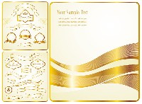 Gold Ribbon Banner Vector