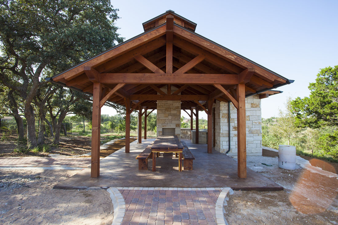 Timber Frame Back Yard Pavilion