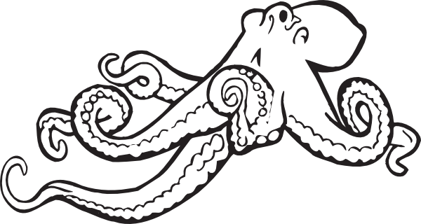 Tribal Octopus Clip Art