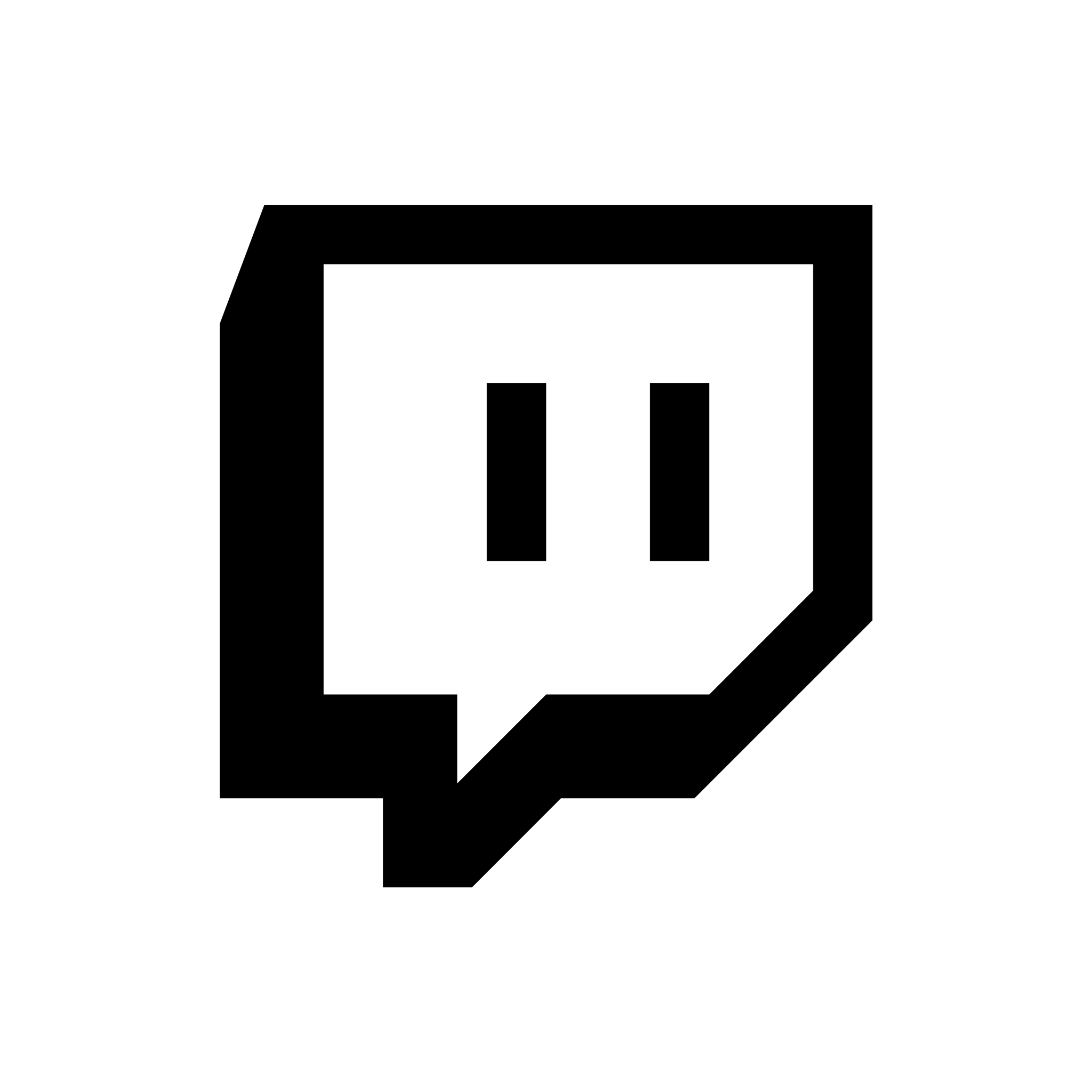 Twitch Logo Black and White