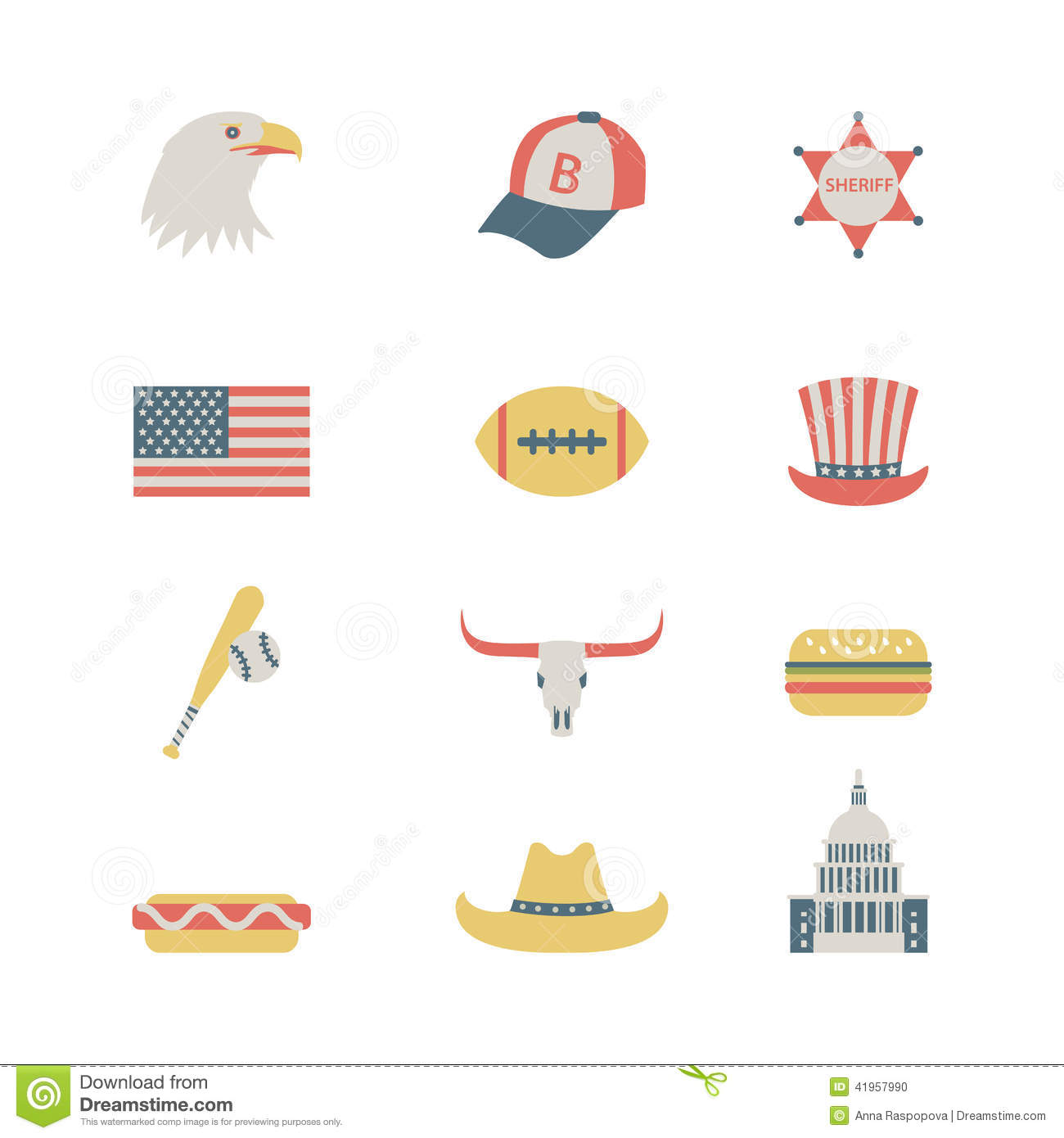USA Flat Icon USA Flat Icon