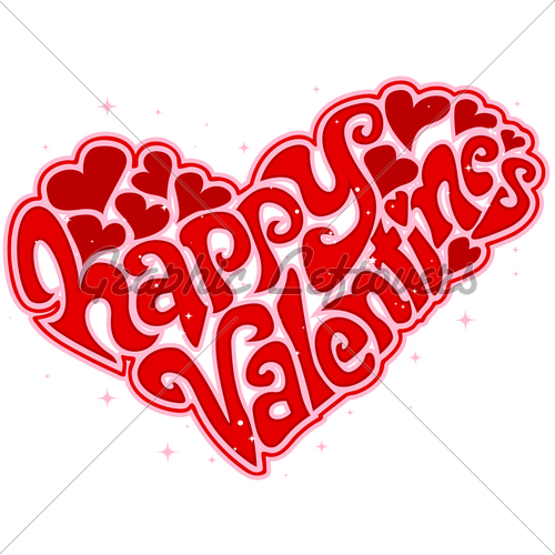 Valentine Day Text Clip Art