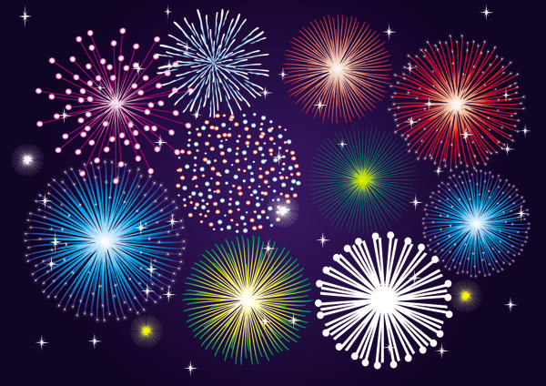 Vector Fireworks Free Download