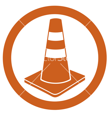 Vector Traffic Cone Icon